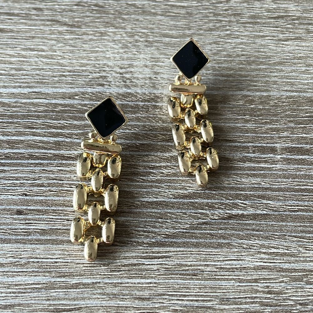 VintageāstyleādropāearringsāN153 - Picture 3 of 4